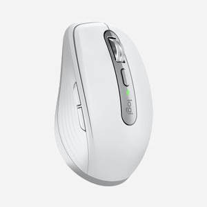 Logitech MX Anywhere 3S for Mac - Souris Laser 8000 DPI RF sans fil + Bluetooth, 6 boutons, Darkfield, batterie 500mAh, USB-C, macOS/iPadOS, Argent/Blanc - Miniature 2