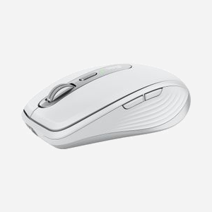 Logitech MX Anywhere 3S for Mac - Souris Laser 8000 DPI RF sans fil + Bluetooth, 6 boutons, Darkfield, batterie 500mAh, USB-C, macOS/iPadOS, Argent/Blanc - Miniature 4