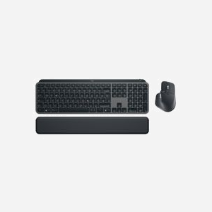 Logitech 920-011606 Ensemble Clavier QWERTZ Allemand + Souris Graphite RF sans fil/Bluetooth, Rétroéclairage LED, Batterie intégrée, USB-C, Compatible Windows/macOS/Linux - Miniature 3
