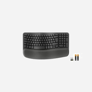 Logitech 920-012327 : Clavier Bureau Sans Fil RF + Bluetooth, QWERTZ Allemand, Membrane, Graphite, Portée 10m, Windows/macOS/Linux/Android/ChromeOS