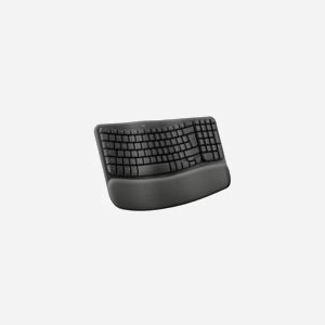 Logitech Wave Keys 920-012304 : Clavier Bureau Sans Fil RF + Bluetooth QWERTY US International Graphite, membrane, portée 10m, autonomie 36 mois - Miniature 2