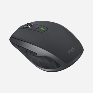 Logitech MX Anywhere 2s Souris Laser 4000 DPI sans Fil RF + Bluetooth, 7 Boutons, Graphite, Batterie 500mAh, Windows/macOS, Réf 910-007230 - Miniature 3