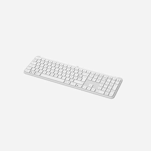 Logitech Signature Slim K950 Blanc - Clavier AZERTY 100% Sans Fil RF + Bluetooth 5.1 - Interrupteur Ciseaux - Autonomie 36 Mois - Compatible Windows/macOS/Linux/Android/iOS - Miniature 2