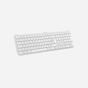 Logitech Signature Slim K950 Blanc - Clavier AZERTY 100% Sans Fil RF + Bluetooth 5.1 - Interrupteur Ciseaux - Autonomie 36 Mois - Compatible Windows/macOS/Linux/Android/iOS - Miniature 3