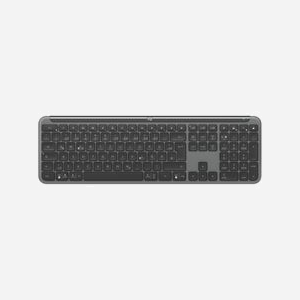 Logitech Signature Slim Combo MK950 Graphite - Clavier QWERTZ Sans Fil RF/Bluetooth, Touches Ciseaux, Souris 4000 DPI, Compatible Windows/macOS/Linux/Android/iOS - Miniature 4