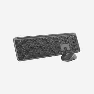 Logitech Signature Slim Combo MK950 Graphite - Clavier QWERTZ Sans Fil RF/Bluetooth, Touches Ciseaux, Souris 4000 DPI, Compatible Windows/macOS/Linux/Android/iOS - Miniature 5
