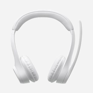 Logitech Zone 300 Casque Sans Fil Bluetooth 5.3, Portée 30m, Double Micro Anti-bruit, Autonomie 20h, Blanc Cassé, Compatible Windows/macOS/Android/iOS - Miniature 2