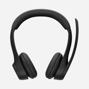 Logitech Zone 300 Casque Sans Fil Bluetooth Noir - Arceau Binaural, Portée 30m, Autonomie 20h, Double Micro Anti-Parasite, Plastique Recyclé - Miniature 2