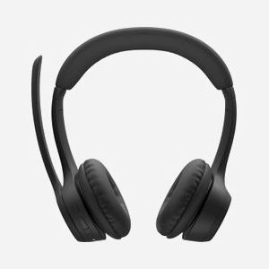 Logitech Zone 300 Casque Sans Fil Bluetooth Noir - Arceau Binaural, Portée 30m, Autonomie 20h, Double Micro Anti-Parasite, Plastique Recyclé - Miniature 3