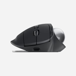 Logitech MX Ergo S Trackball Droitier sans Fil RF + Bluetooth 2048 DPI 8 Boutons programmables avec Roulette & Récepteur USB-A - Miniature 3