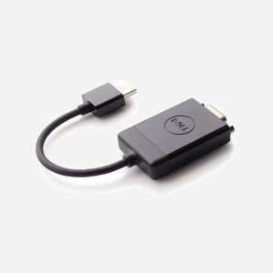 DELL Adaptateur HDMI Mâle vers VGA (D-Sub) Femelle, 0.17m, Résolution 1920x1080, Compatible Alienware/Chromebook/Inspiron/Latitude/Precision, Noir - Miniature 2