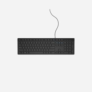 DELL KB216 Clavier USB AZERTY Français Noir - Taille Réelle, Filaire, Touches Multimédia, Résistant aux Éclaboussures, 442 x 127 x 24.4 mm - Miniature 2