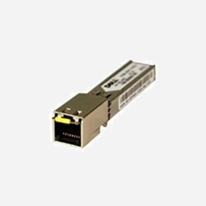 DELL 407-BBOS Émetteur-récepteur SFP Cuivre, mini-GBIC/SFP, Gigabit Ethernet, IEEE 802.3ab/z, 1x RJ-45, Hot-Plug, 0-85°C, Compatibilité étendue - Miniature 1