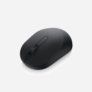 DELL Souris Mobile MS3320W-BLK, Optique 1600 DPI, RF sans fil 2.4 GHz + Bluetooth 5.0, 3 boutons, Ambidextre, Pile AA, Windows/Linux/Android/ChromeOS - Miniature 4