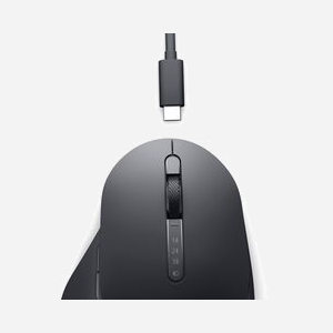 DELL Souris MS900-GR-EMEA: RF sans fil+Bluetooth 5.1, 8000 DPI, 7 Boutons programmables, Batterie 500mAh Li-Ion, USB-C, Compatible Windows/macOS/Linux/Android - Miniature 4