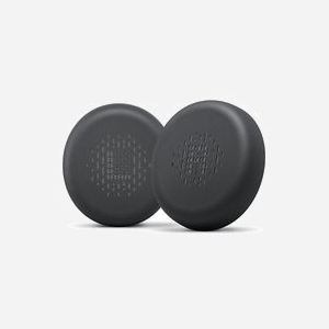 DELL HE524 Écouteur de remplacement en simili-cuir noir avec mousse à mémoire de forme pour casque Dell Pro WH5024/WL5024 (77.6x69.8x18 mm, 20.2g)
