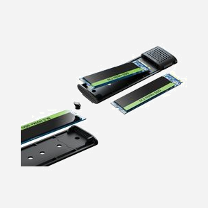 Sandberg 136-39 Boîtier Externe USB 3.2 Gen 2 pour SSD M.2 NVMe/SATA, USB-C, Jusqu'à 10Gbps, Compatible Windows/macOS, Noir, 2To Max. - Miniature 3