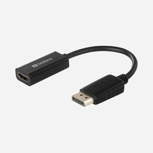 Adaptateur Sandberg 508-28 DisplayPort Mâle vers HDMI Femelle v1.3a, DisplayPort v1.1, Noir, 200x21x12mm, RoHS - Miniature 1