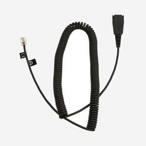 Câble Jabra 8800-01-06 Noir 0.5m avec connecteur QD pour solutions de communication professionnelles - Spécifications : 50x50x100mm.