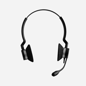 Jabra Biz 2300-QD Binaural Noir : Casque filaire USB/Bluetooth pour bureau et centre d'appels, 150-4500Hz, micro unidirectionnel antibruit - Miniature 4