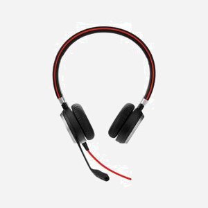 Jabra Evolve 40 MS Stereo : Casque filaire binaural USB-A/Jack 3.5mm, arceau supra-aural noir, micro anti-bruit, DSP, PeakStop, SafeTone, certifié Cisco/Avaya, 171g - Miniature 1