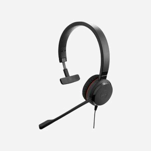 Jabra Evolve 30 Mono - Casque Filaire Arceau, Connectivité USB/Jack 3.5mm, Microphone Anti-Bruit, 150-7000Hz, PeakStop & SafeTone G616 - Miniature 1