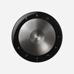 Jabra Speak 710 (7710-309) Haut-parleur Portable USB/Bluetooth, Noir/Argent, Portée 30m, Autonomie 15h, Microphone Omnidirectionnel, 10W, Compatible Windows/macOS - Miniature 1