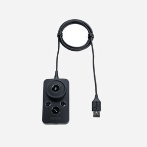 Télécommande Filaire Jabra 50-219 pour Micro-Casques Engage, Connectivité USB-A, Boutons Rétroéclairés, ABS/POM/TPE, 45x82x17mm, 60g