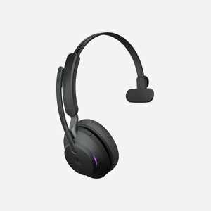Jabra 26599-899-899 Casque sans fil Bluetooth 5.0 USB-C Arceau Binaural Noir, Portée 30m, Autonomie 24h, Certifié MS Teams. - Miniature 2
