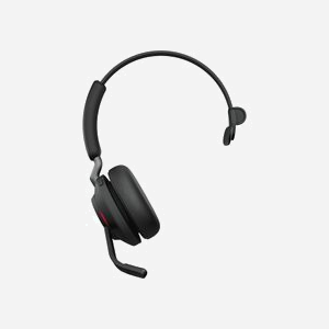 Jabra 26599-889-899 Casque sans fil Bluetooth 5.0 USB-C Portée 30m Mono Arceau Supra-aural Micro Boom avec réduction de bruit 20-20000Hz - Miniature 1