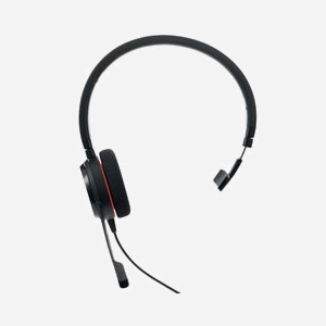 Jabra Evolve 20 SE MS Mono Casque Filaire USB-C, Arceau, Bureau/Centre d'appels, Microphone à Suppression de Bruit, PeakStop & SafeTone, Noir - Miniature 2