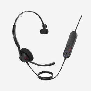 Jabra Engage 40 Monaural USB-C : Casque filaire pour bureau/centre d'appels, microphone boom, suppression de bruit, 50-20000Hz, 2 mics, -38dB
