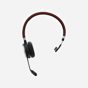 Jabra Evolve 65 6593-833-309 Casque Mono Bluetooth 4.0 & Filaire Micro-USB, Portée 30m, Autonomie 12h, Suppression Bruit Passive, Busylight intégré