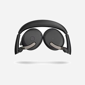Jabra Evolve2 65 Flex Noir : Casque Arceau Binaural Bluetooth 5.2, ANC Hybride, Portée 30m, Autonomie 32h, USB-C, Pliable, Compatible Alexa - Miniature 2