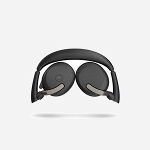 Jabra Evolve2 65 Flex - Casque Binaural Bluetooth 5.2 & Filaire USB-C, ANC Hybride, Portée 30m, Autonomie 32h, Noir - Réf: 26699-999-889 - Miniature 2