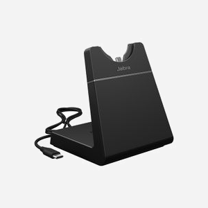 Support de casque Jabra 14217-05 pour Engage SE, connecteur USB-C, couleur noire, quantité : 1 pièce