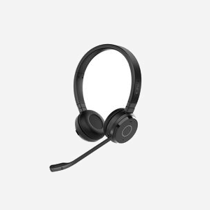Jabra Evolve2 65 TE Casque Arceau Binaural Bluetooth 5.2 & USB-A, Portée 30m, Autonomie 16h, Réduction Bruit Passive, Busylight, Noir - Miniature 1