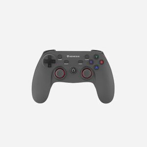GENESIS PV65 Manette de Jeu Sans Fil RF 2.4GHz Noire pour PC & Playstation 3, 12 Boutons, Batterie Li-Ion 600mAh, Compatible Windows