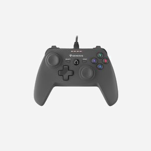 GENESIS P58 Manette de Jeu USB Noire pour PC et Playstation 3, Technologie Analogique, 12 Boutons Programmables, Vibration, Câble 1.8m, Compatible Windows
