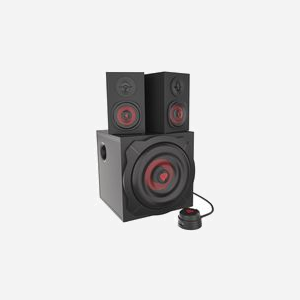 GENESIS Helium 610BT - Système audio 2.1 60W RMS, Bluetooth 4.2, satellites 2-voies 30W RMS (40-20000Hz), caisson de basse actif 30W, télécommande filaire - Miniature 2
