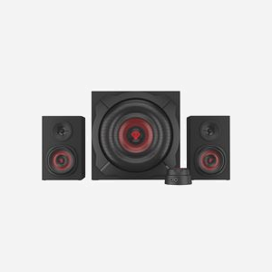 GENESIS Helium 610BT - Système audio 2.1 60W RMS, Bluetooth 4.2, satellites 2-voies 30W RMS (40-20000Hz), caisson de basse actif 30W, télécommande filaire - Miniature 4