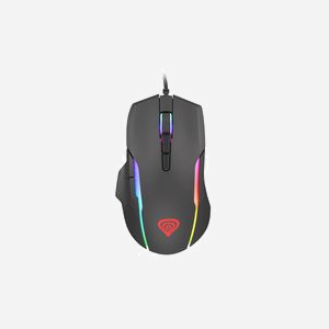 GENESIS Xenon 220 G2 Souris Gaming Ambidextre Optique 12800 DPI USB Type-A 7 Boutons Programmables Noir, Rétroéclairage Multi, 1000Hz, Windows/Linux/Android
