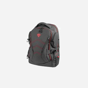 GENESIS Pallad 550 Sac à dos 17.3" Polyester Noir/Rouge, 2 compartiments, poche tablette/clavier/écouteurs, résistant eau/chocs/rayures, 510x345x200mm - Miniature 3
