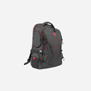 GENESIS Pallad 550 Sac à dos 17.3" Polyester Noir/Rouge, 2 compartiments, poche tablette/clavier/écouteurs, résistant eau/chocs/rayures, 510x345x200mm - Miniature 4