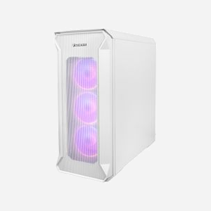 GENESIS Irid 505 ARGB Midi Tower Blanc - Boîtier PC ATX/micro ATX/Mini-ITX, 3x120mm avant, 1x120mm arrière, USB 3.2 Gen 1, Acier/ABS/Verre trempé - Miniature 1