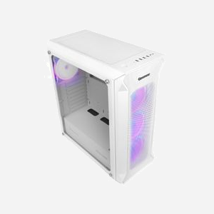 GENESIS Irid 505 ARGB Midi Tower Blanc - Boîtier PC ATX/micro ATX/Mini-ITX, 3x120mm avant, 1x120mm arrière, USB 3.2 Gen 1, Acier/ABS/Verre trempé - Miniature 2