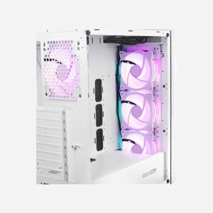 GENESIS Irid 505 ARGB Midi Tower Blanc - Boîtier PC ATX/micro ATX/Mini-ITX, 3x120mm avant, 1x120mm arrière, USB 3.2 Gen 1, Acier/ABS/Verre trempé - Miniature 4