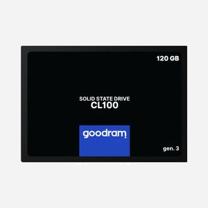 Goodram SSD CL100 Gen.3 120 Go 2.5" SATA III 6Gb/s 3D NAND Lecture 500Mo/s Écriture 360Mo/s TBW 90 Pour PC et Ordinateur Portable