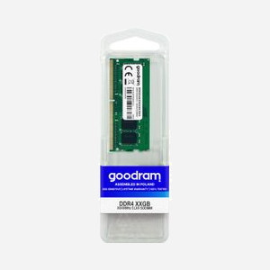 Goodram Mémoire SO-DIMM DDR4 16GB 2666MHz CL19 1.2V, Module 1x16GB 260-pin pour Ordinateur Portable, Configuration 1024M x 8, Unbuffered