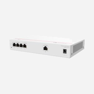 HUAWEI eKit S380-L4T1T : Switch Gigabit Ethernet Géré 4 ports RJ-45 10/100/1000, 8 Gbit/s, 2000 MAC, 1U, VLAN, DHCP, QoS, Montage en rack - Miniature 2